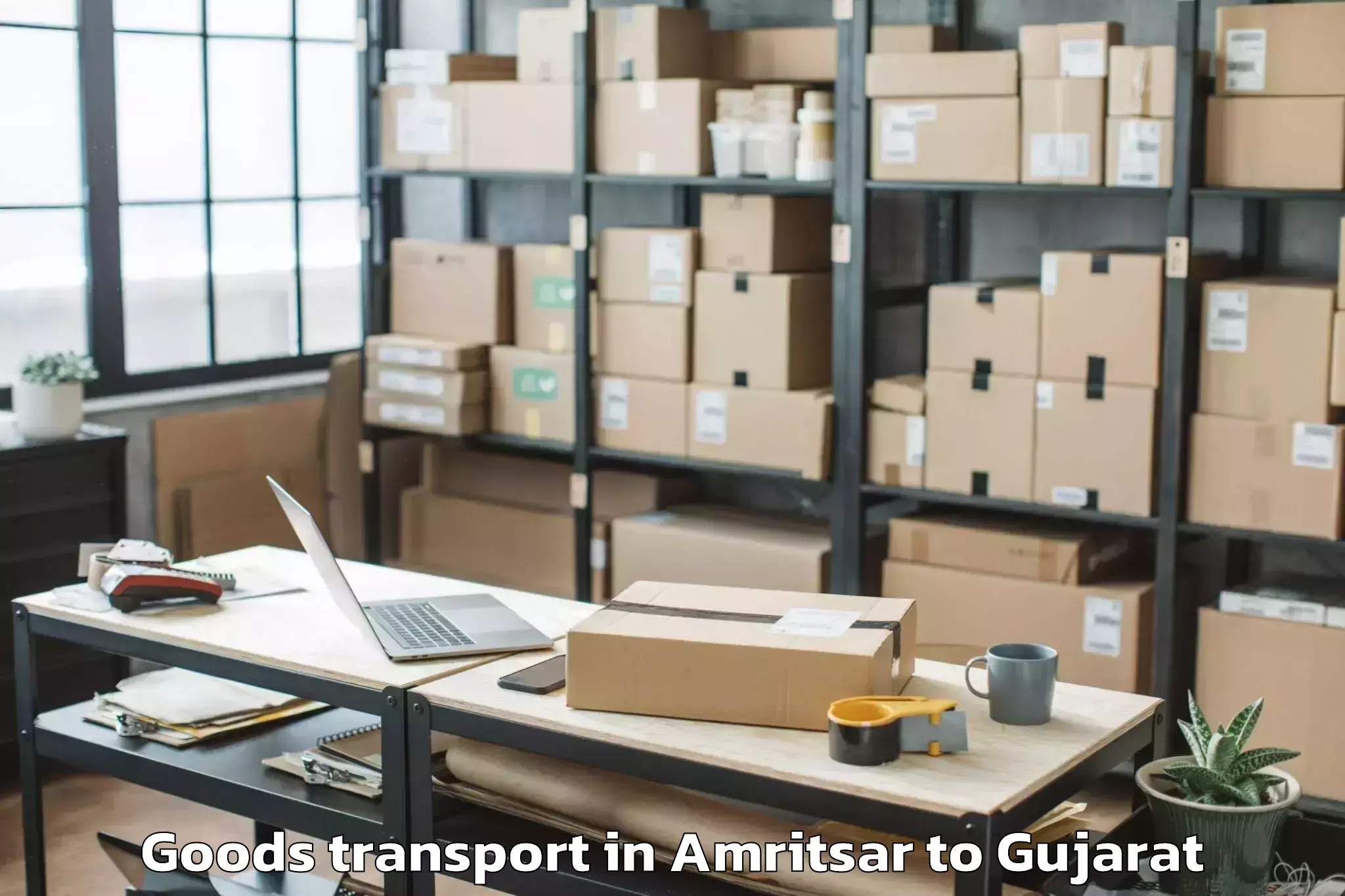 Amritsar to Gusar Goods Transport